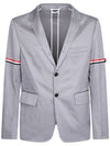 Armband Unconstructed Classic Jacket Navy Grey - THOM BROWNE - BALAAN 2