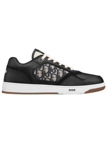 B27 Smooth Calfskin Low Top Sneakers Black - DIOR - BALAAN.