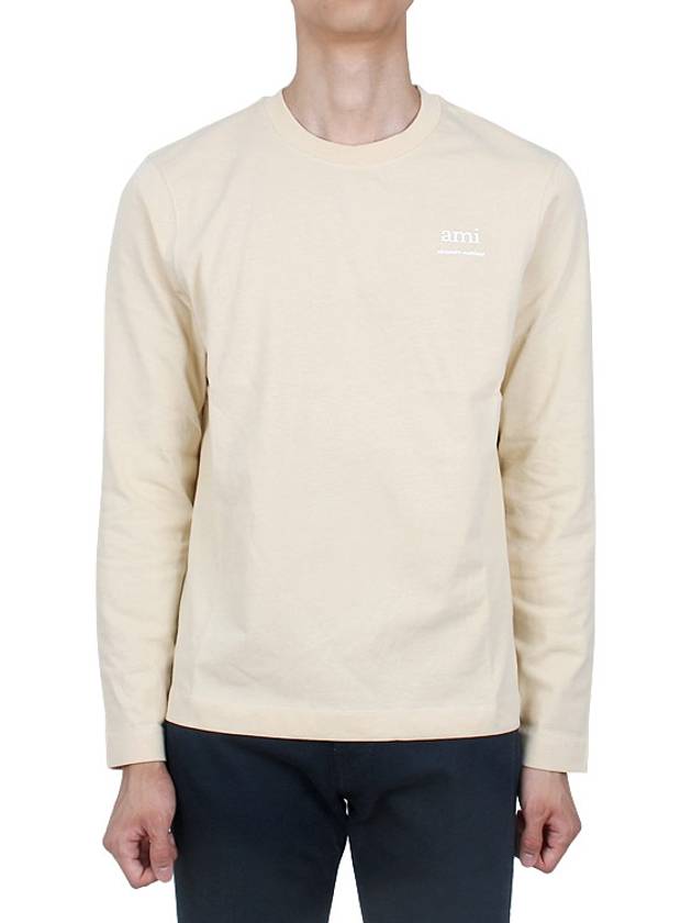 Alexandre Mattiussi Long Sleeve T-Shirt Beige - AMI - BALAAN 3