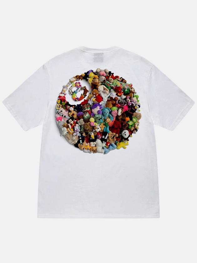 Plush Short Sleeve T-Shirt White - STUSSY - BALAAN 2