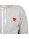 Heart Wappen Zip Up Hoodie P1 T250 1 Grey - COMME DES GARCONS - BALAAN 11