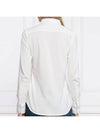 Women's Cotton Long Sleeve Shirt White - POLO RALPH LAUREN - BALAAN 4