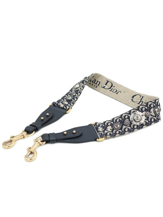 Women s Dior Christian S8554CTZQ M928 Blue PARIS Embroidery Ring Shoulder Strap gt Gangbuk used luxury goods - DIOR - BALAAN 2