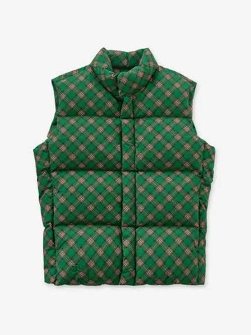 Check pattern padded vest green 06J008GREPLA - ERL - BALAAN 1