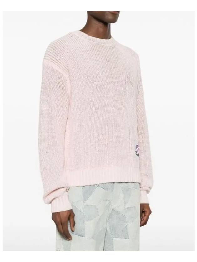 Smashing Bow Logo Label Knit Top Pink - ACNE STUDIOS - BALAAN 3