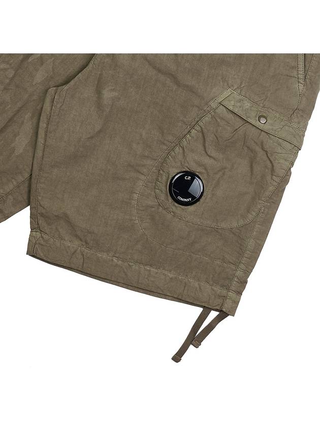 Lens Wappen Cotton Shorts Brown - CP COMPANY - BALAAN 6