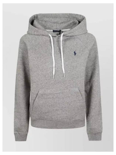 Embroidery Logo Hoodie Grey - POLO RALPH LAUREN - BALAAN 2