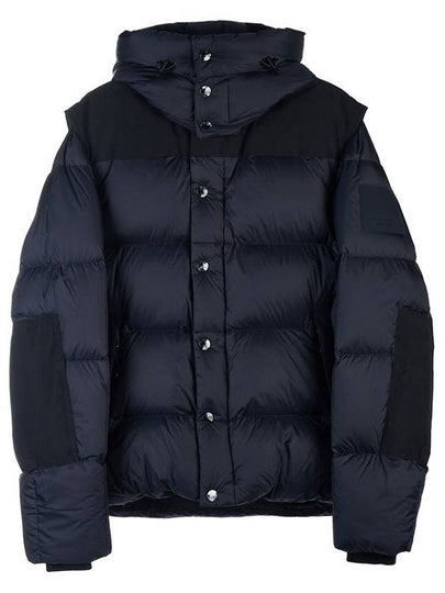 Detachable Sleeve Hooded Padding Navy - BURBERRY - BALAAN 2