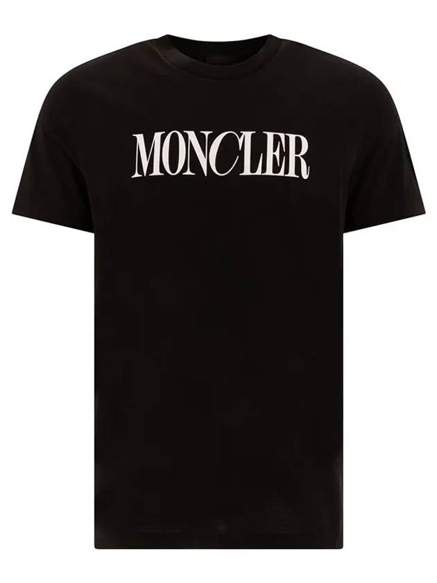 Logo Patch T Shirt Black 8C00031 89A17 999 - MONCLER - BALAAN 1