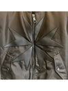 Men's Runway Leather Lightning Patch Bomber Padded Jacket BSP368H088C 0101 - NEIL BARRETT - BALAAN 4