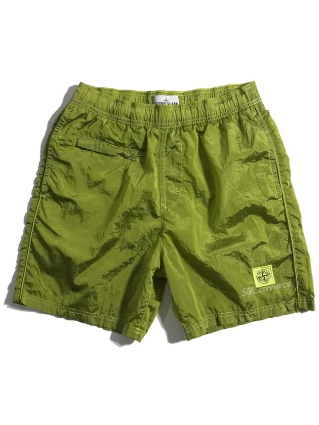 Men's Nylon Metal Swim Shorts Green - STONE ISLAND - BALAAN 3