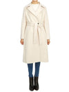 Bcollag Style Wool Single Coat Ivory - MAX MARA - BALAAN 2