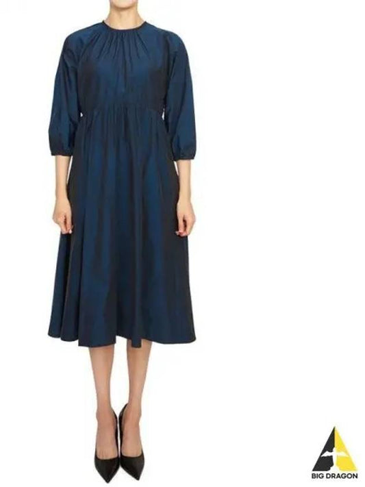 Davina Midi Dress Blue - MAX MARA - BALAAN 2