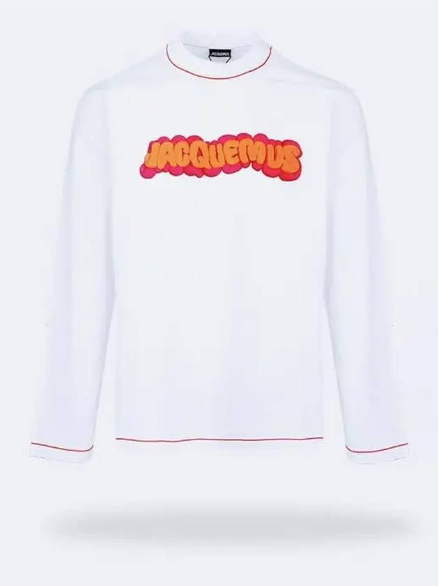 Le Logo Print Long Sleeve T-shirt White - JACQUEMUS - BALAAN 2