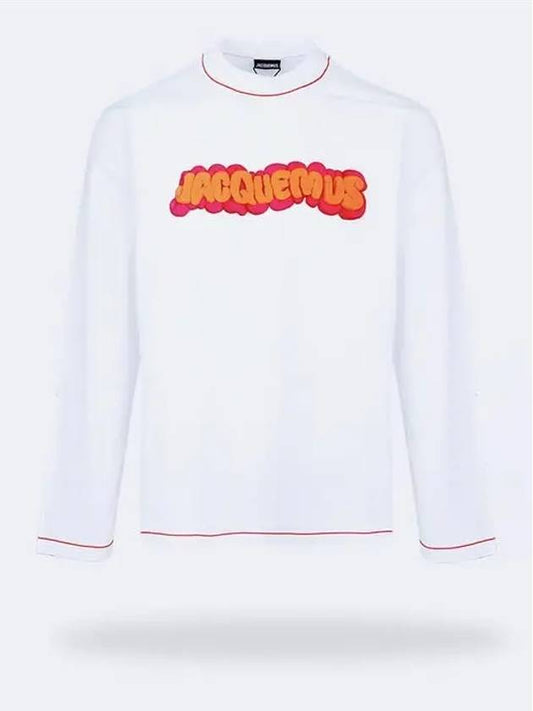 Le Logo Print Long Sleeve T-shirt White - JACQUEMUS - BALAAN 2