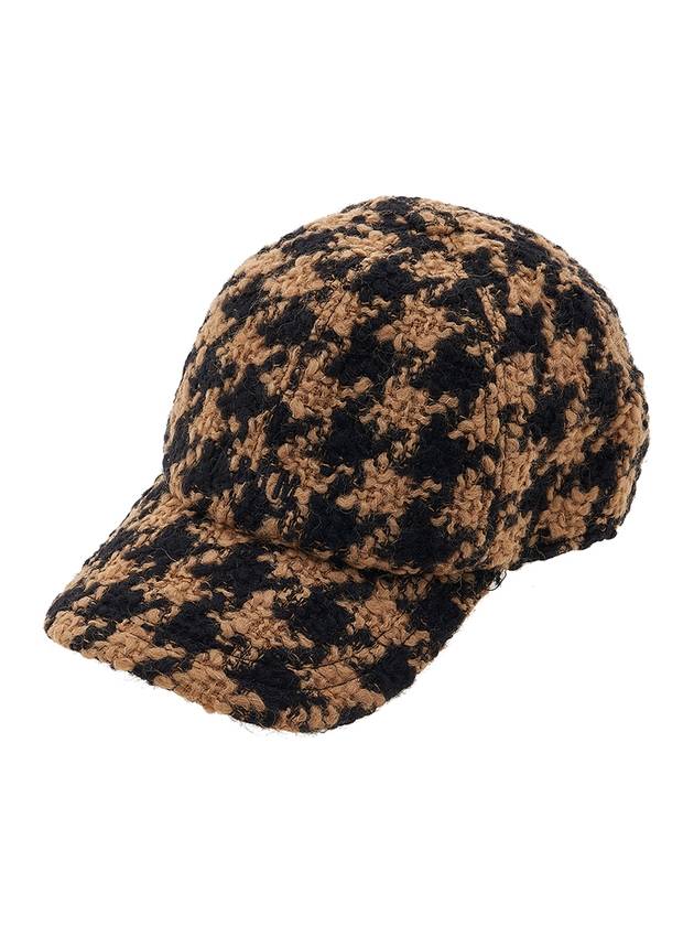 Houndstooth wool baseball cap 3341MDL03 227607 23 - MSGM - BALAAN.