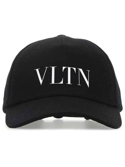 VLTN Logo Base Ball Cap Black - VALENTINO - BALAAN 2