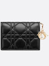 Lady Bloom Card Wallet Black - DIOR - BALAAN 4