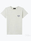 Denise Embroidered Logo Short Sleeve T-shirt Ecru - A.P.C. - BALAAN 2