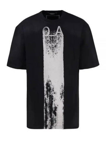 A COLD WALL Plaster Cotton Short Sleeve T Shirt Black ACWMTS093 - A-COLD-WALL - BALAAN 1