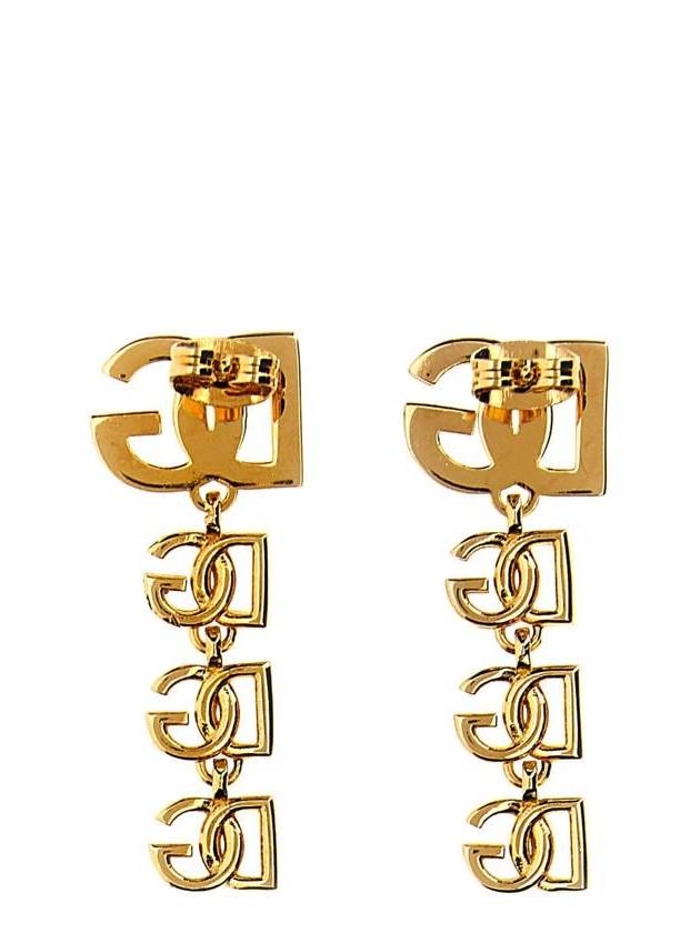 DG logo drop earrings WEP6L8W1111 - DOLCE&GABBANA - BALAAN 3