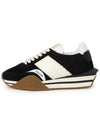 Suede James Sneakers Black Cream - TOM FORD - BALAAN 4