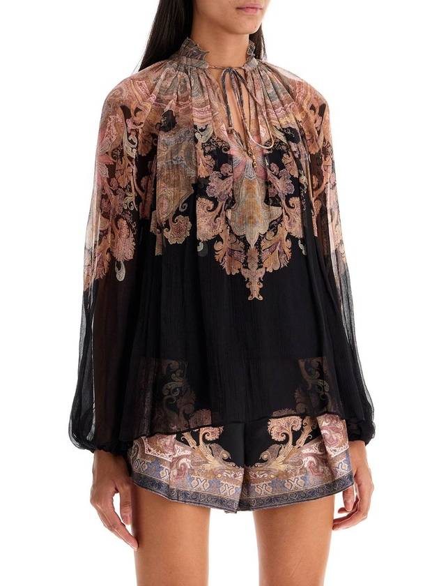 Zimmermann Black Paisley Viscose Top - ZIMMERMANN - BALAAN 5