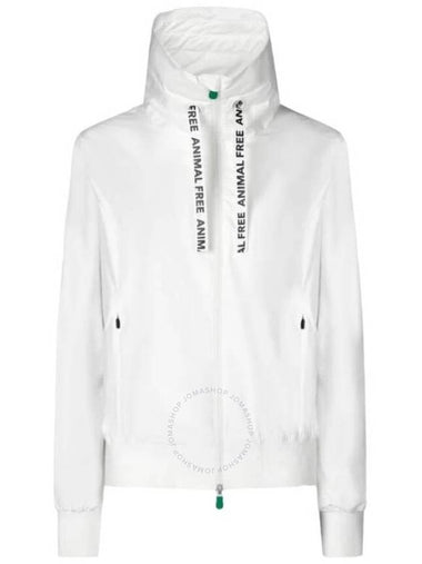 Save The Duck Ladies White Karin Bomber Rain Jacket, Brand Size 1 (Small) - SAVE THE DUCK - BALAAN 1