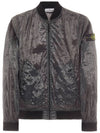 Men's Waffen Piatina Transparent Bomber Jacket Dark Grey - STONE ISLAND - BALAAN 2