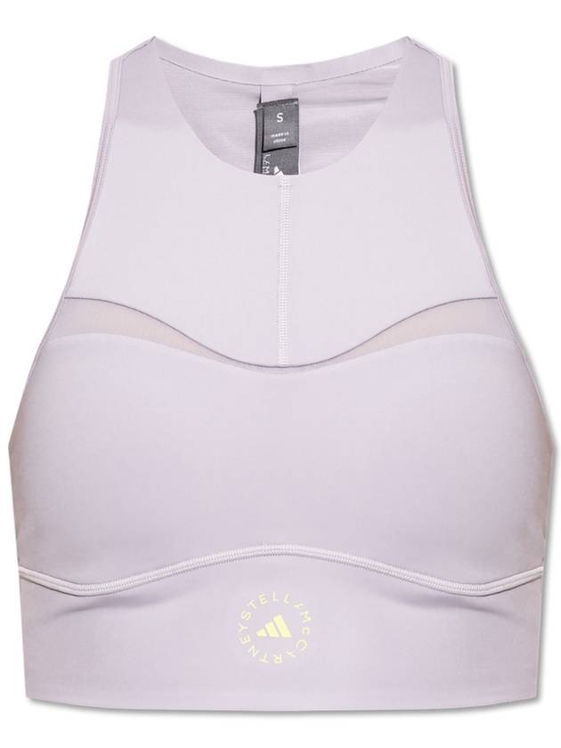 ADIDAS By Stella McCartney Training Top With Logo, Women's, Grey - ADIDAS - BALAAN 1