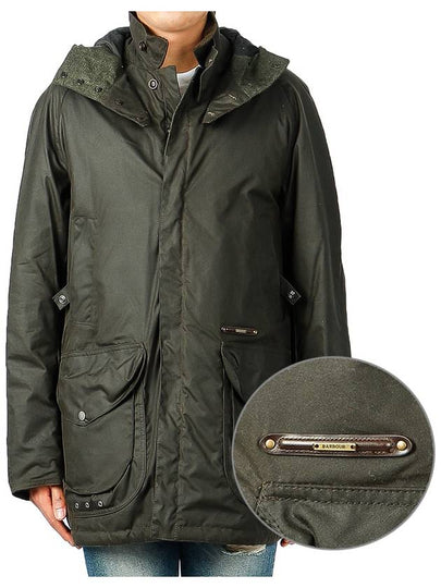 Men's Supa Beaufort Jacket Olive - BARBOUR - BALAAN 2