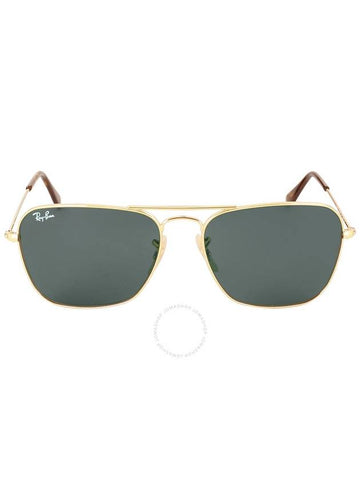 Ray Ban Caravan Green Classic G-15 Rectangular Unisex Sunglasses RB3136 181 55 - RAY-BAN - BALAAN 1