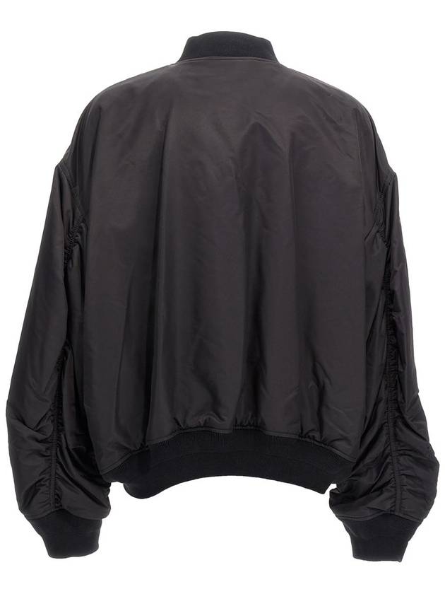 Boxing Varsity Bomber Jacket Black - BALENCIAGA - BALAAN 3