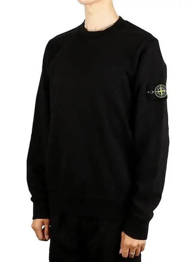 Compass Patch Cotton Sweatshirt Black - STONE ISLAND - BALAAN 2