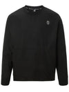 MEN Hexcurl Crew Neck Woven Sweatshirt Black - PERSIANCAT - BALAAN 1