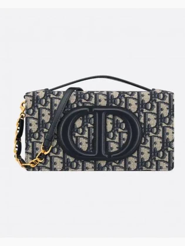 CD Signature Jacquard Mini Bag Blue - DIOR - BALAAN 2