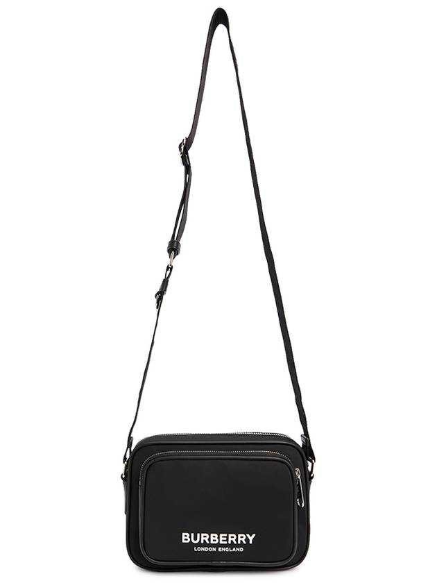 Logo Print Nylon Crossbody Bag Black - BURBERRY - BALAAN 8