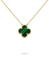 Vintage Alhambra Pendant Necklace Gold Green - VANCLEEFARPELS - BALAAN 2