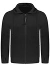 Diagonal Raised Fleece Goggles Hooded Jacket Black - CP COMPANY - BALAAN 2