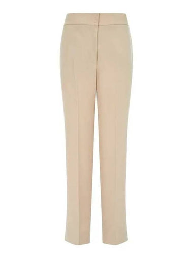 Women s Criss Detail Two Button Pants Beige - EMPORIO ARMANI - BALAAN 1