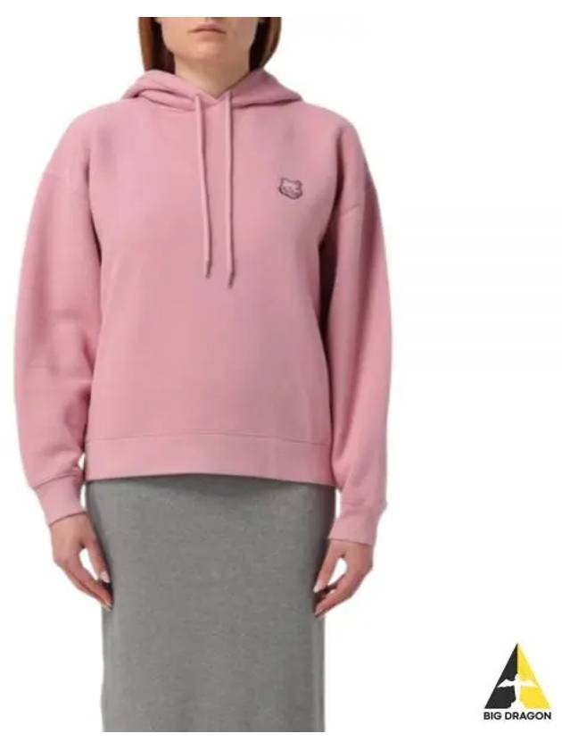 Bold Fox Head Patch Comfort Hoodie Pink - MAISON KITSUNE - BALAAN 2