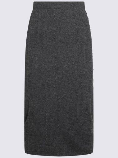 Fabiana Filippi Grey Wool Skirt - FABIANA FILIPPI - BALAAN 1