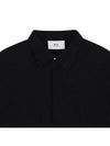 De Coeur Wool Polo Shirt Black - AMI - BALAAN 4