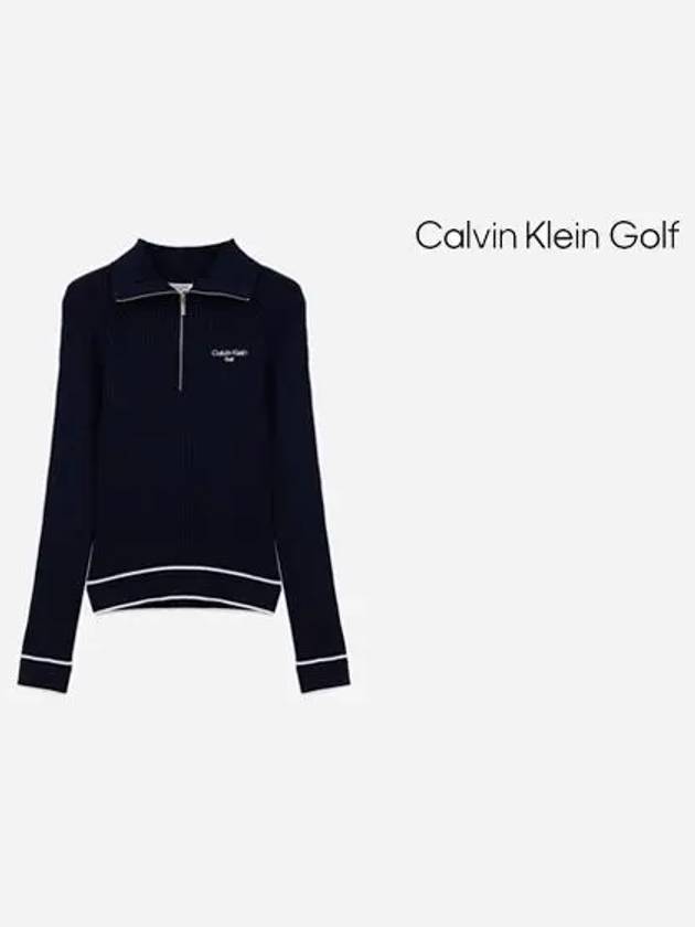 Women s half zip up knit sweater CA2SW240511 - CALVIN KLEIN GOLF - BALAAN 7