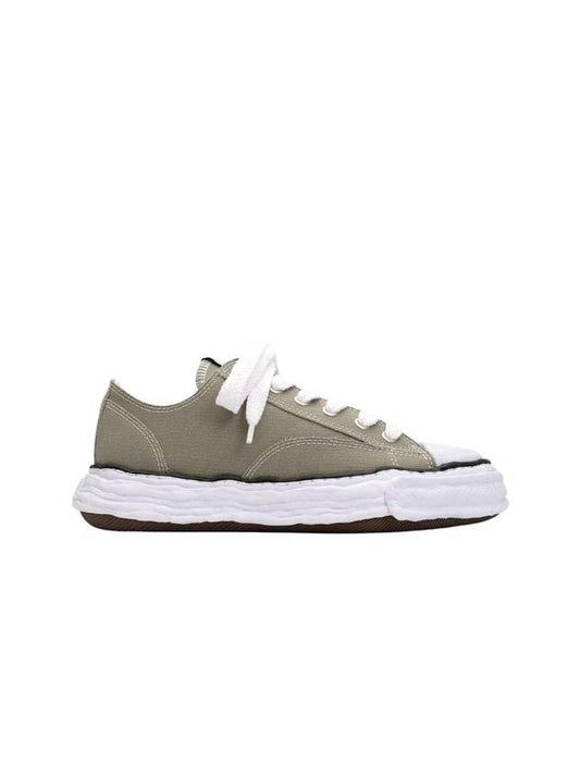 Maison MAISON Peterson 23 OG Sole Canvas Low Top Sneakers Green - MIHARA YASUHIRO - BALAAN 1