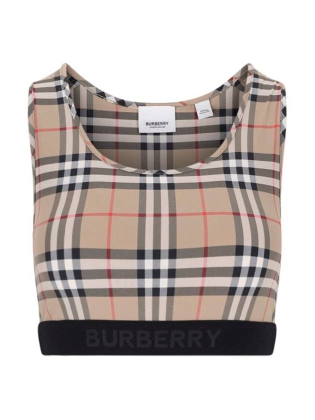 Vintage Check Bra Top Beige - BURBERRY - BALAAN 3