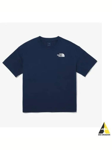 The North Face KIDS Explorer Short Sleeve Round Tee NT7UQ07V NAV - THE NORTH FACE - BALAAN 1