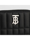 Lola Quilted Zip Round Coin Card Wallet Black - BURBERRY - BALAAN 3