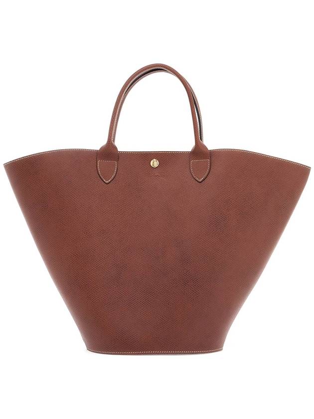 Epure XL Leather Tote Bag Brown - LONGCHAMP - BALAAN 2