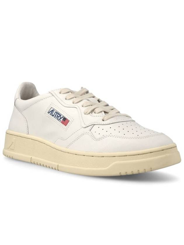 Medalist Leather Low Top Sneakers White - AUTRY - BALAAN 3